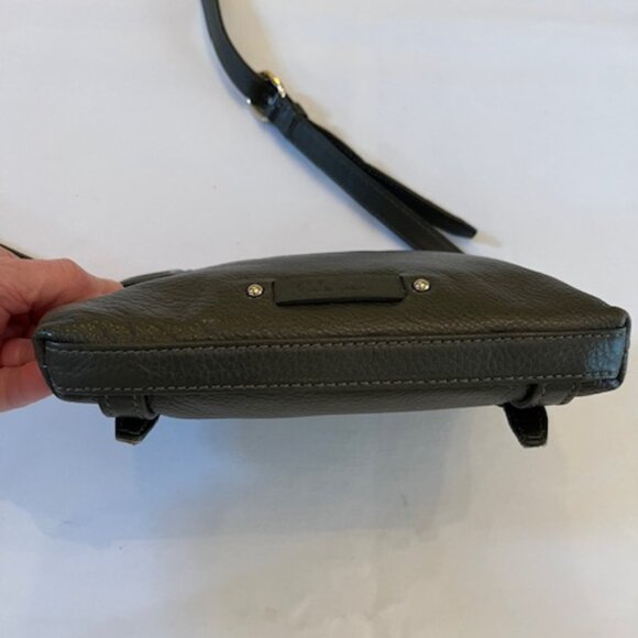 COLE HAAN | Zooey Crossbody Bag Dark Green Pebbled Leather-EUC - Picture 6 of 12